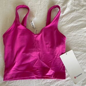 NWT lululemon align tank sonic pink